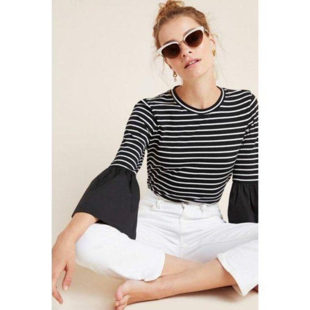 Anthropologie Adele Bell-Sleeved Tee